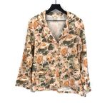 Sundance Flannel Pajama Set Peach Green Florals M Photo 1