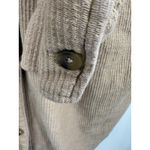 Anthropologie  Pilcro Duster Shacket‎ Tan Ribbed Jacket Oversized Pockets Small Photo 4