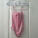 Victoria's Secret Victoria’s Secret Pink Cabana Stripe Scoop Neck Swimsuit (Size L) Photo 3