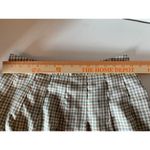 HYFVE  plaid school girl skort size large junior sage, cream tan Photo 5