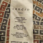 Sandro ππ Logo Printed Satin Mini Dress 36 EU NWT *Altered/Shortened* Photo 14