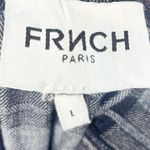 FRNCH  Paris plaid denim wide leg overalls Photo 6