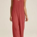 Pink Sleeveless Wide Leg Keyhole Back Jumpsuit Womens Medium Everyday Vacation Photo 0