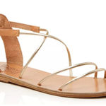 ANCIENT GREEK SANDALS Melovia Strappy Sandals‎ Sz 39 Tan Photo 0