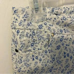 Mario Serrani  Floral Comfort‎ Stretch Pull On Skinny Pants Size M Photo 2