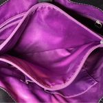 Coach Black Leather ‘Ashley’ Satchel Handbag Large Pebbled with strap Photo 4