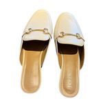 NWT J. Crew Women’s Size 10 Tan Faux Leather Mule Flats Slip Photo 3