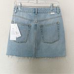 Boyish The Corey Denim Mini Skirt Raw Hem Sunrise Size 26 Photo 7