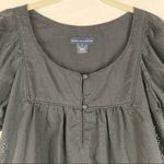 French Connection  Black Floral Babydoll Short Sleeve Top 2 Whimsigoth Photo 5