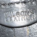 wilson's leather Wilson’s dark brown Leather Belt with Silver and Pink Buckle Photo 4