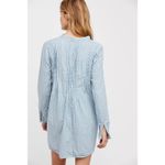 CP Shades Free People x Yoko Blue Striped Long Sleeve Tunic Shirt Dress Small Photo 6