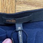 Maje NWT Mini Jupe Drapée Sz38 (~US4) navy blue mini skirt w/ front draping Photo 1