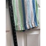 Indigo Rein Linen Blend Striped Side Slit Waist Tie Wide Leg Pant Small Resort Photo 9