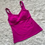 Athleta Swimsuit Top Bondi Bra Cup Tankini Fuchsia 32B/C Photo 2