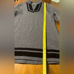 Soft Surroundings  Runway Tunic Gray Black Velvet Trim Sweater Top NO SIZE TAG Photo 5