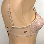 Victoria's Secret Vintage New Y2K 2003 Bra 34C Beige Pink Lace Coquette 164246 Photo 1