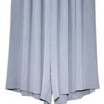 ZARA High Waisted Pleated Wide Leg Pants in Dust Blue Photo 6