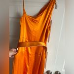 NICHOLAS Vera Silk Jumpsuit in Wallflower Orange Photo 5