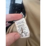 GLAMAZON Women's Black Tan Strapless Tube Top Dress Midi Front Slit Size Small Photo 8