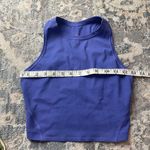 On Running Movement Crop Iris Purple XS Tank Top Workout Photo 2