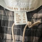 Barbour Modern Heritage Plaid Print Tie Neck Blouse Top Size 10 Photo 2