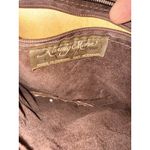 Vintage Karnig Mann Purse Handbag Brown Leather Suede Y2K Shoulder Knot Strap M Photo 4