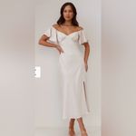 Billy J satin dress Ivory Size 16 Photo 0