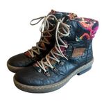 Rieker Felicitas Black Leather Lace Photo 0