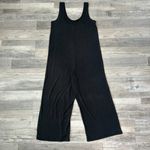 Marine layer  Lux Rib Jumpsuit Washed Black, Wide Leg, Sleeveless S29 Photo 4