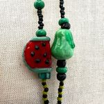 Colorful glass beaded card holder Photo 6