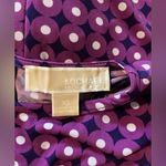 Michael Kors Sheath Dress Womens Extra Small Purple Diamond Print Midi Stretch Photo 11