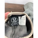 2 Chic Women's Gray Fabric Touch Screen Vinyl Trim Bow Gloves Size Medium Gray Photo 5