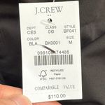 J.Crew NWT  Scalloped One-Piece Swimsuit in Solid Black BF041 Women's M Photo 6