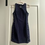 ALC Frank A.L.C. Valeria Lace Up Side Mini Dress Navy Photo 2