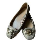 Michael Kors Fulton Leather Bling Metallic Gold Flats Shoes size 7.5 Photo 12