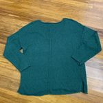 Aerie  Green Textured V Neck‎ Long Sleeve Sweater Womens Size Medium Comfy Casual Photo 2