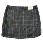 Gap  | NWT Plaid Grey Mini Skirt Clueless Fall Layering Cottage Core Size 0 Photo 1