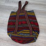 Pinzon Aztec boho hippie backpack Red Photo 3
