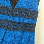 Diane Von Furstenberg  Viera DVF Blue Lace V-Neck Dress 2 Nwt Photo 14