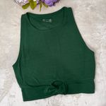 Aerie Green Twist Front Crop Top Photo 4