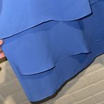 Saks 5th Avenue Saks Fifth Avenue blouse NEW steel Blue Layered Sleeveless Top keyhole back Photo 3