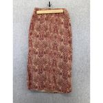 Talbots Women's Skirt Midi Floral Size 2 Petite 100% Silk Lined Paisley Photo 1