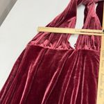 Revelry Dress Womens Medium Maroon Velvet‎ Micah Convertible Bridesmaids Maxi Red Photo 9