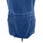 Free People  Corduroy Overall Mini‎ Dress Navy Blue Size 4 Photo 4