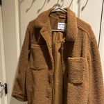 Old Navy  Women's (M) Sherpa Shirt Jacket Shacket Photo 2