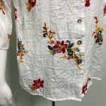 Kindred  boho white button down embroidered blouse small Photo 3