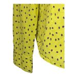 J. McLaughlin  Shirt Women 8 Yellow Purple Polka Dot Cotton‎ Collared Button Down Photo 4