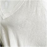 Garnet Hill Women’s 100% Organic Linen Tunic Size Medium V- Neck Light Beige Photo 9