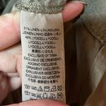 Free people highway cruising Linen blend Tie front army green tank Photo 3