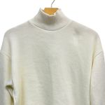 ZARA Ivory Mock Neck Drop Shoulder Cropped Sweater size Small NWT Photo 2